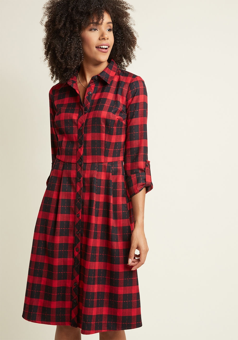 Buffalo Plaid Dresses | Shoptini